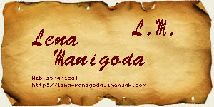 Lena Manigoda vizit kartica